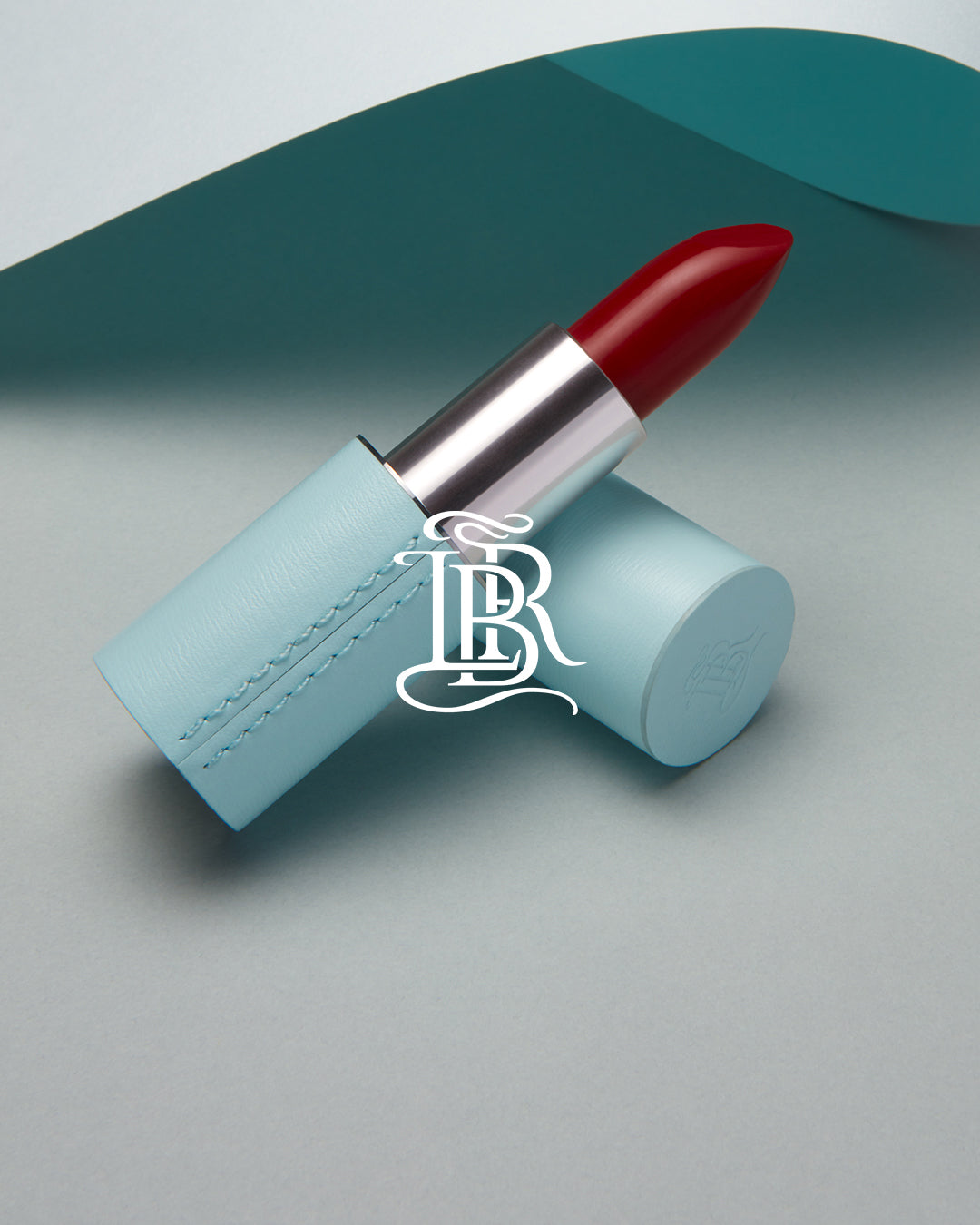La Bouche Rouge - Blue Fine Leather Lipstick Case
