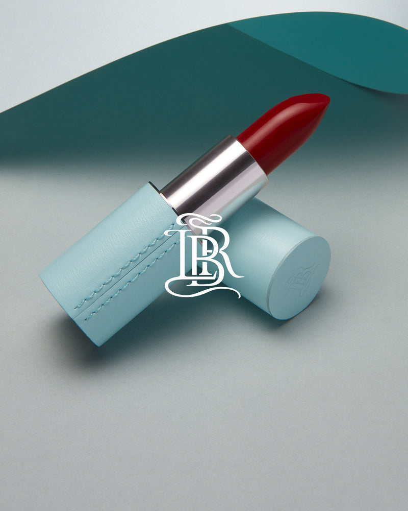 La Bouche Rouge - Blue Fine Leather Lipstick Case