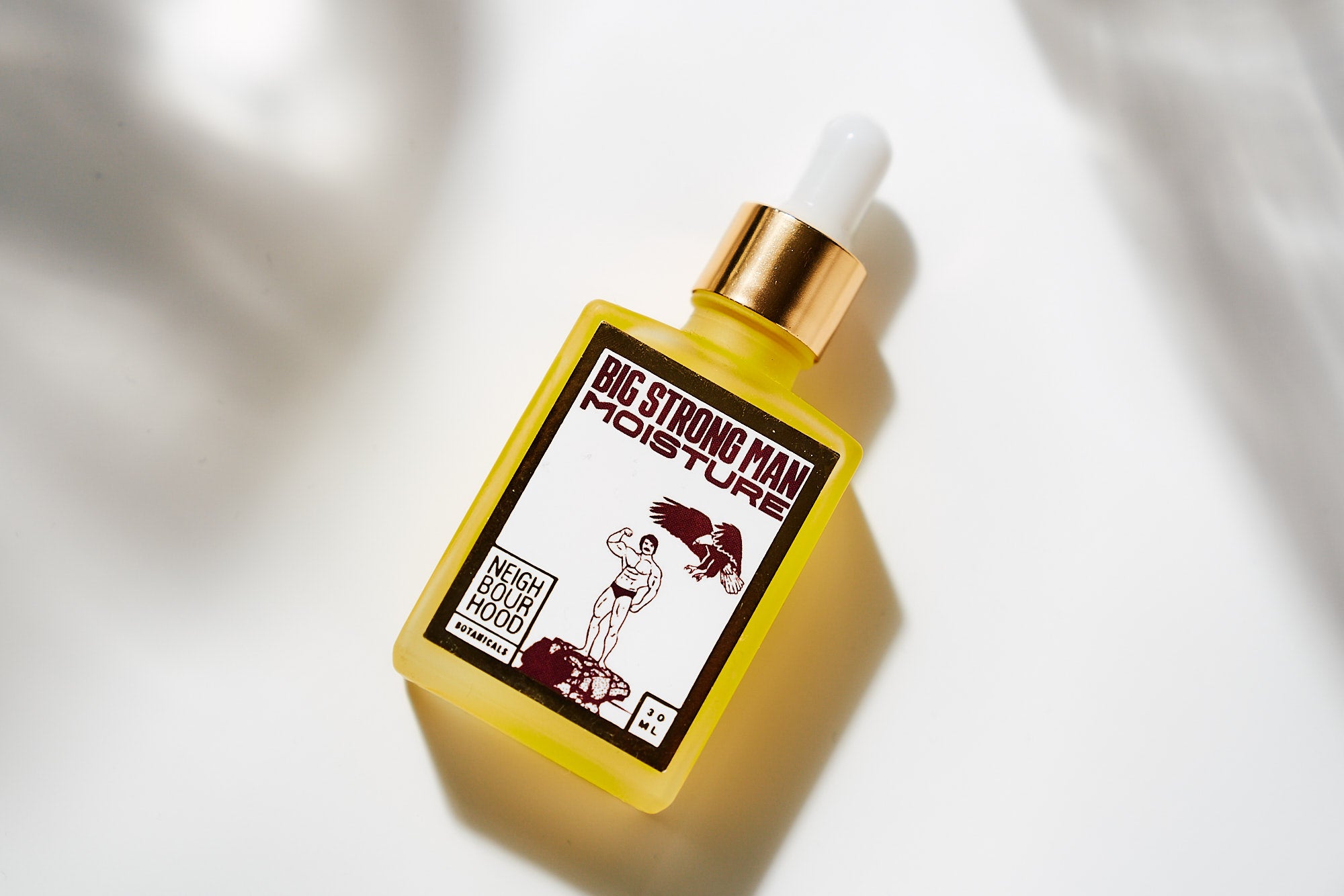 big strong man moisture men's facial oil from neighbourhood botanicals