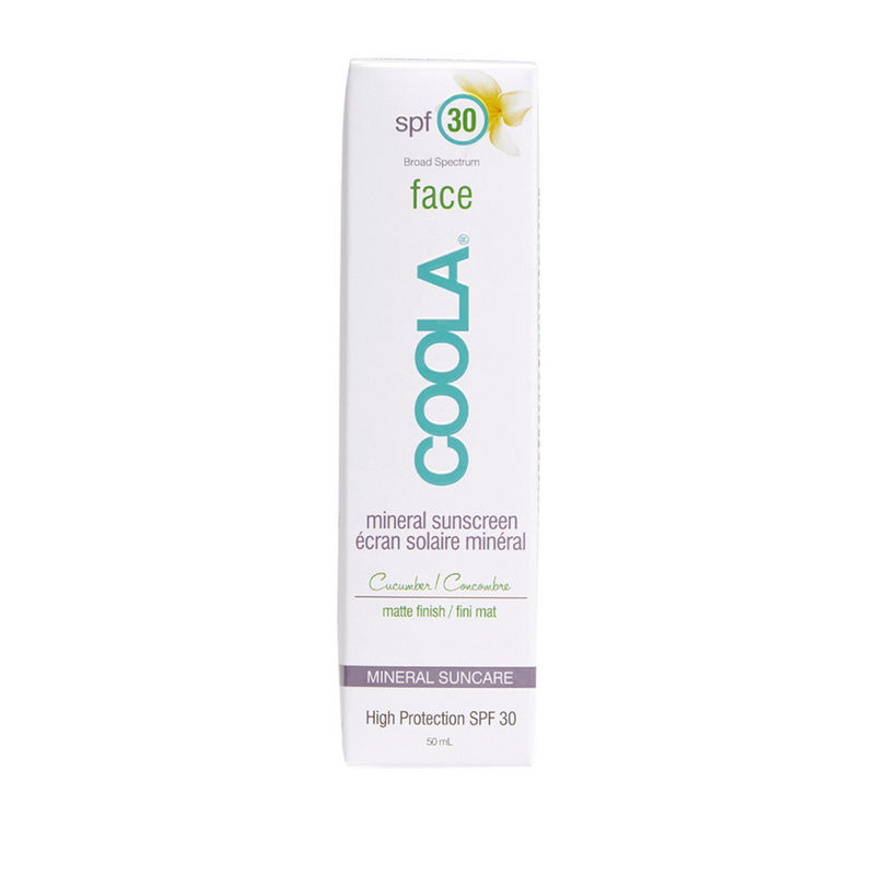 Coola Mineral Face Sunscreen Lotion SPF 30 - Matte Cucumber