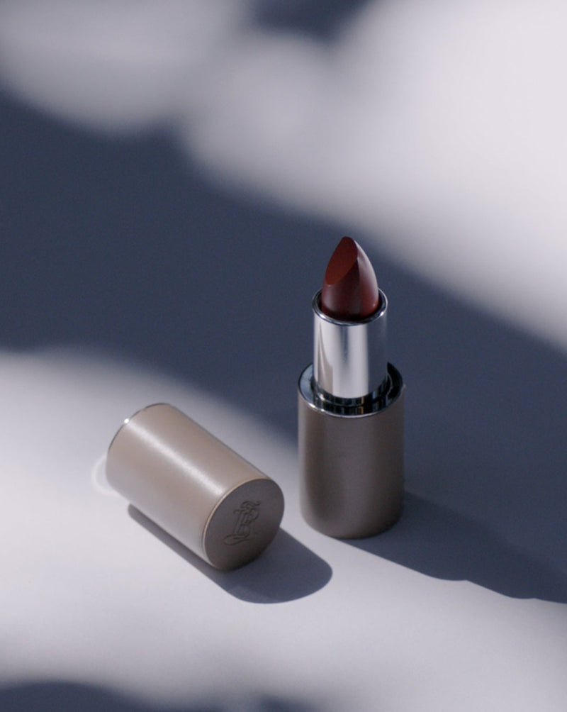 La Bouche Rouge - Beige Fine Leather Lipstick Case