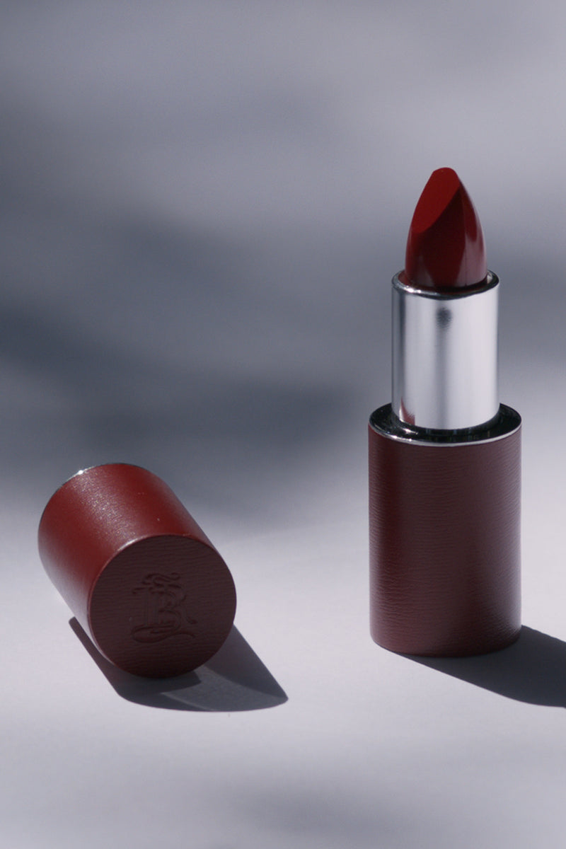 La Bouche Rouge - Red Fine Leather Lipstick Case