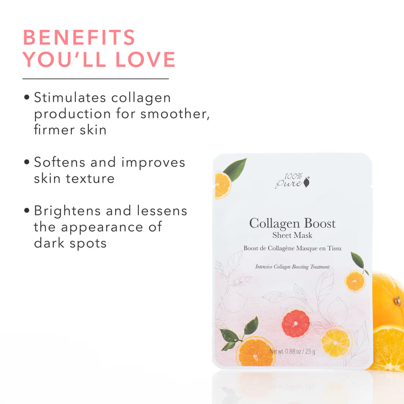 100% Pure Collagen Boost Sheet Mask