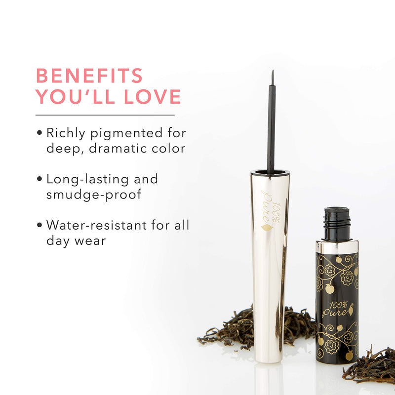100% Pure Long Last Liquid Eye Liner Black