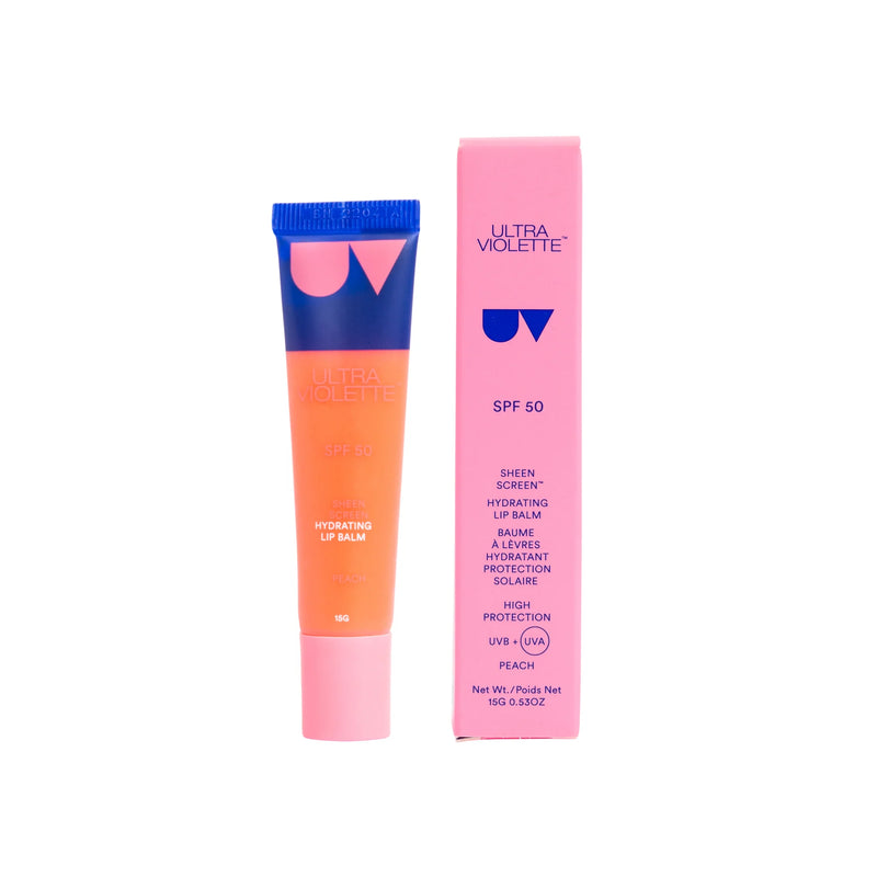 Ultra Violette Peach Sheen Screen™ SPF 50 Hydrating Lip Balm